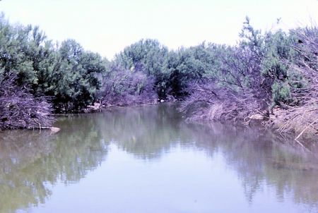 Pecos River, just below the "Spanish" Dam in Crockett County