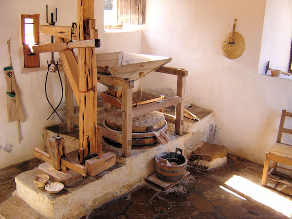The Water driven grist mill at the San Jose Mission - San Antonio, Texas
